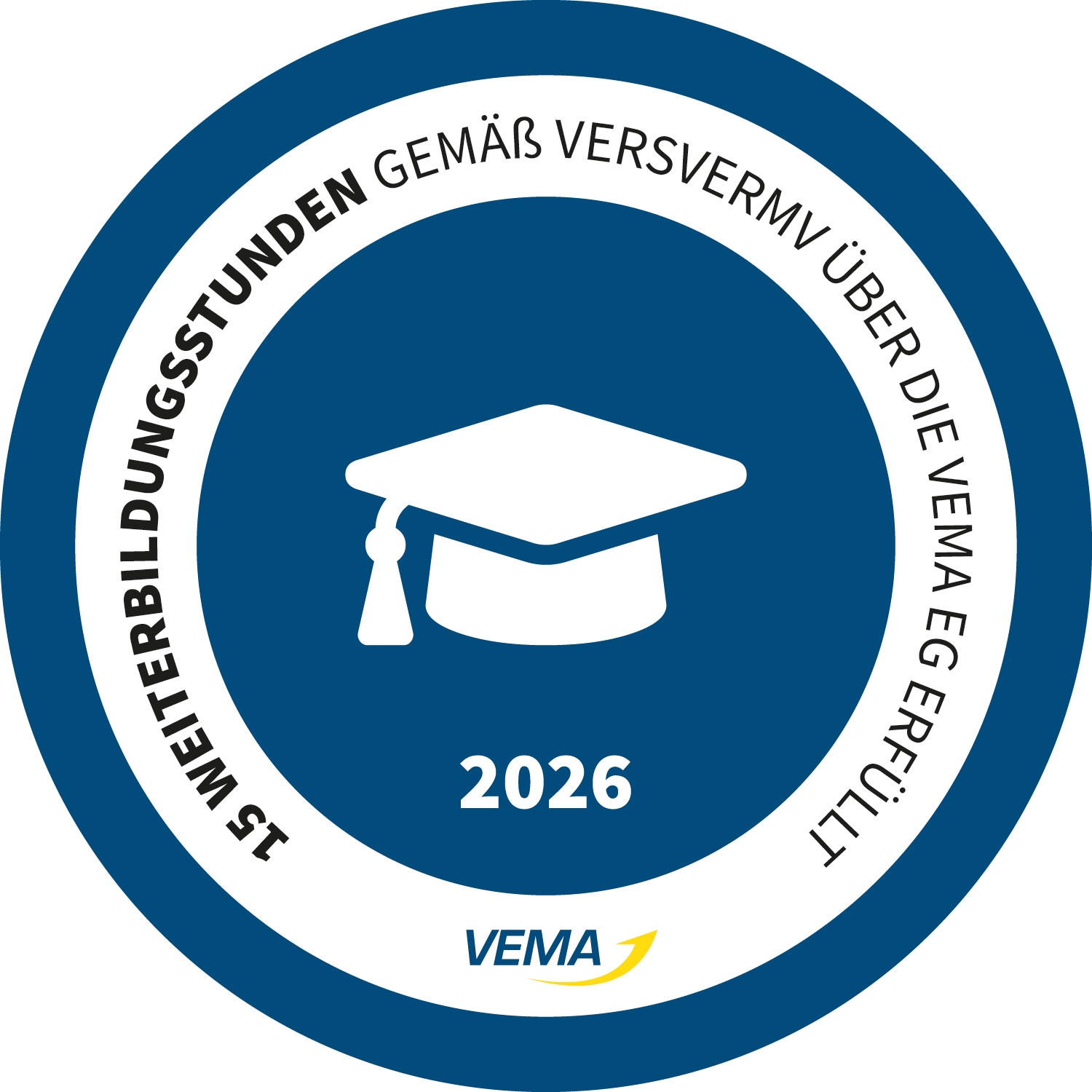 Weiterbildungssiegel VEMA 2026